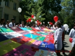 Акция ко дню памяти людей, умерших от СПИД в г. Алматы