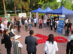 Международный день памяти людей, умерших от СПИД, в г. Бишкек